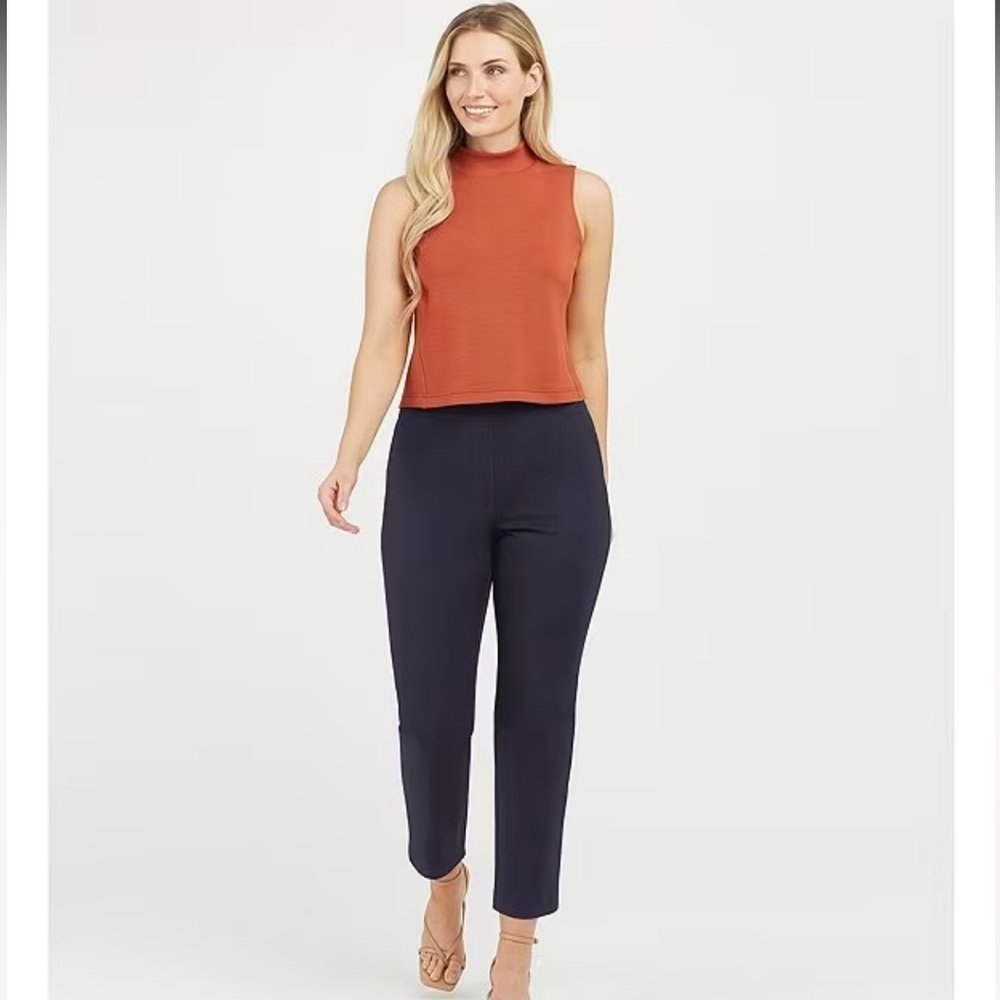 Spanx On-the-Go Ankle Slim Straight Pant black XL